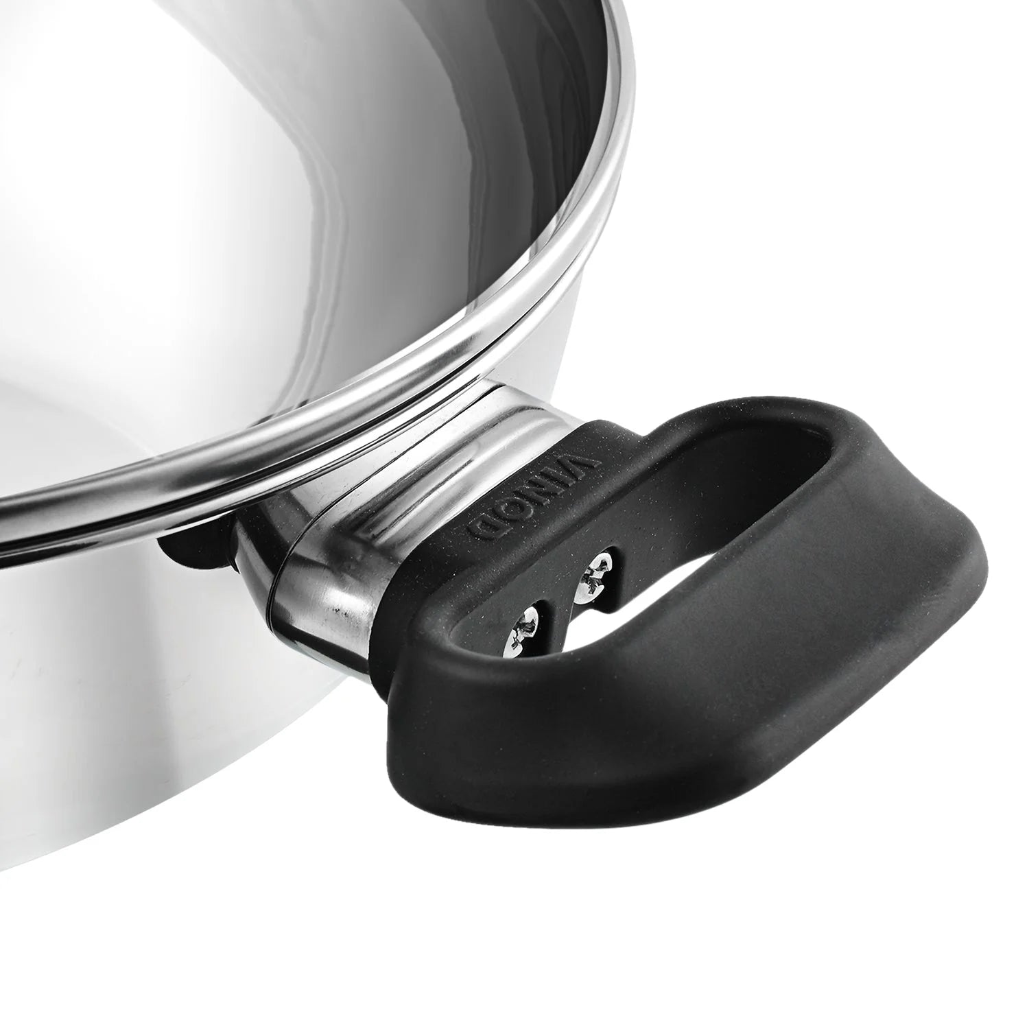 Vinod Deluxe Stainless Steel Kadai with Glass Lid - Versatile Indian Cookware