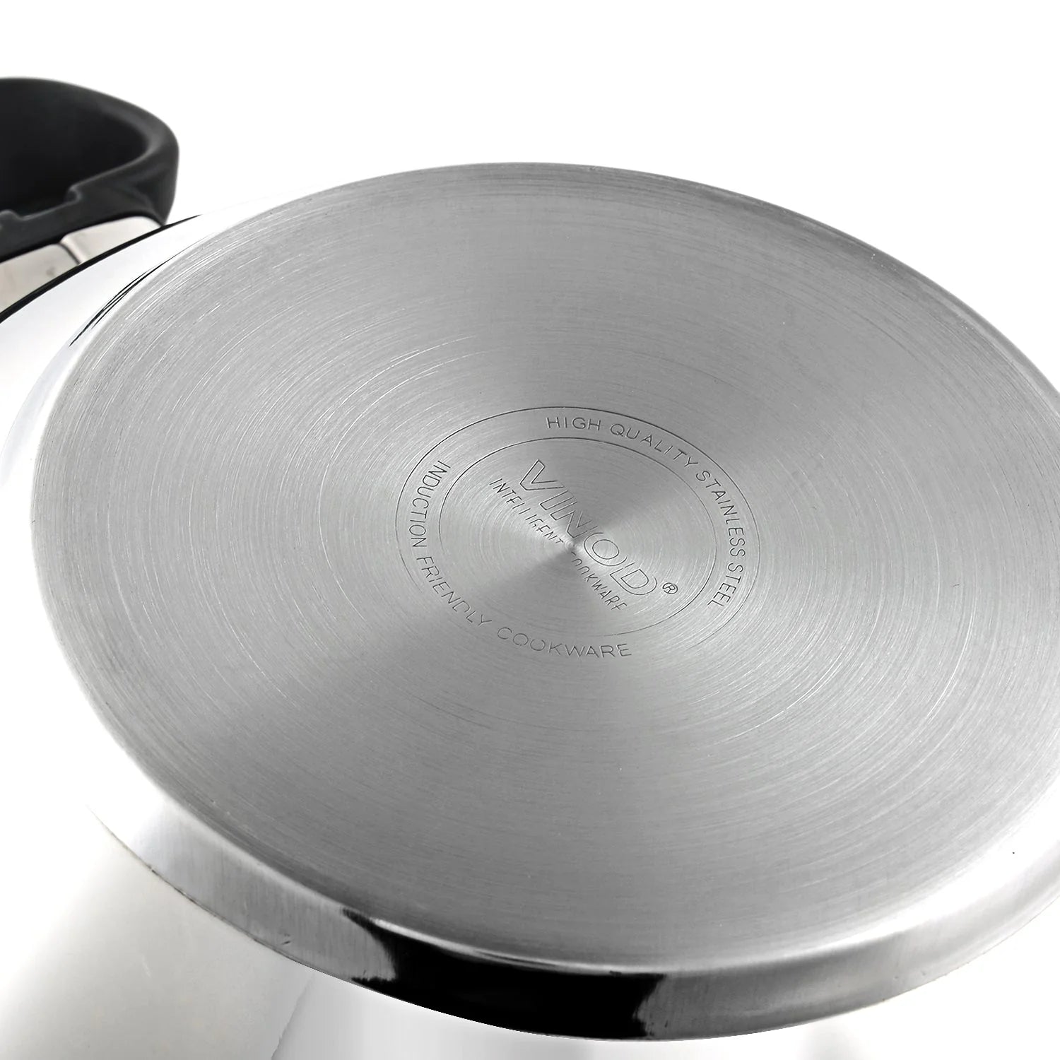 Vinod Deluxe Stainless Steel Kadai with Glass Lid - Versatile Indian Cookware