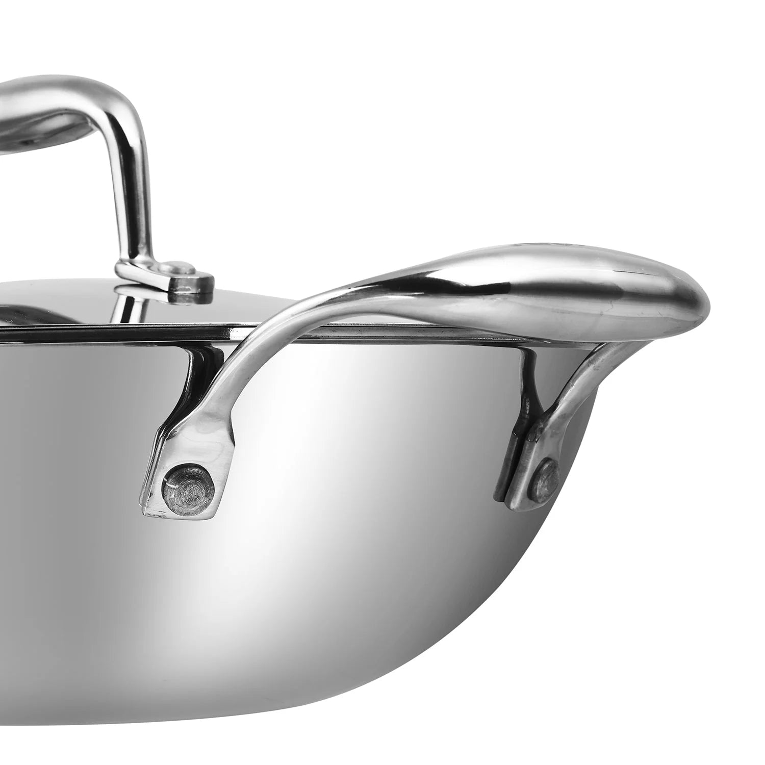 Vinod Platinum SAS Pro Extra Deep Kadai: Non-Stick Triply Steel for Family-Sized Meals