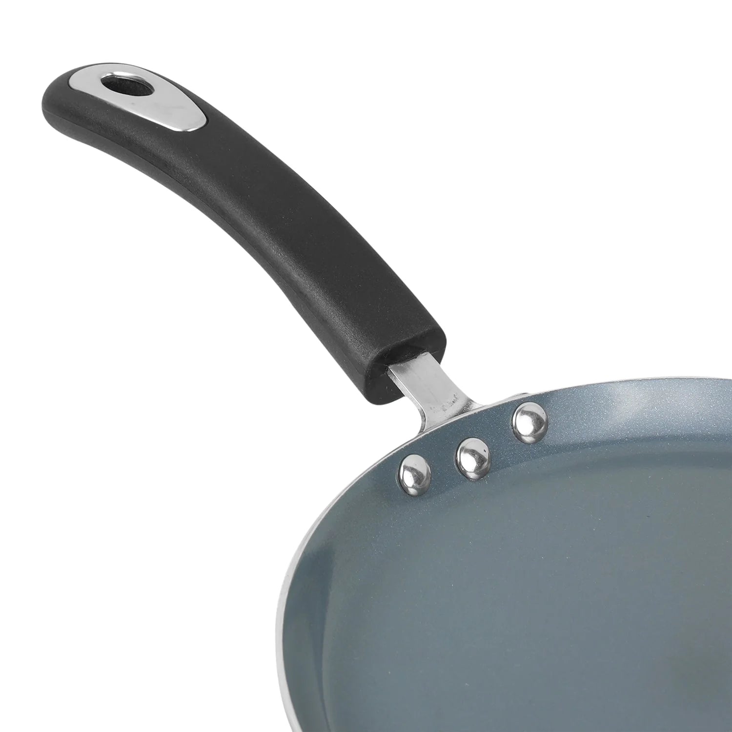 Vinod Zest Ceramica Dosa Tawa - Induction & Gas Compatible with Heat-Resistant Handle (25cm, 28cm)