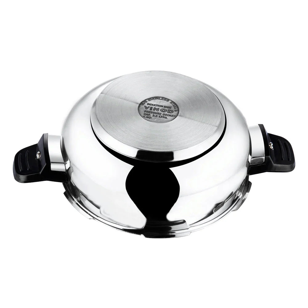 Bottom of Stainless steel magic pressure cooker with handles