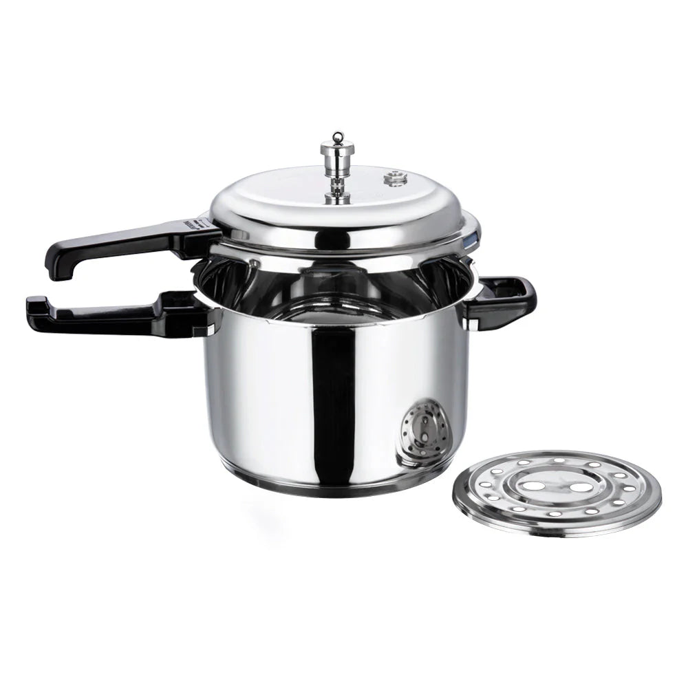 5 liters Stainless steel pressure cooker with lid and strainer