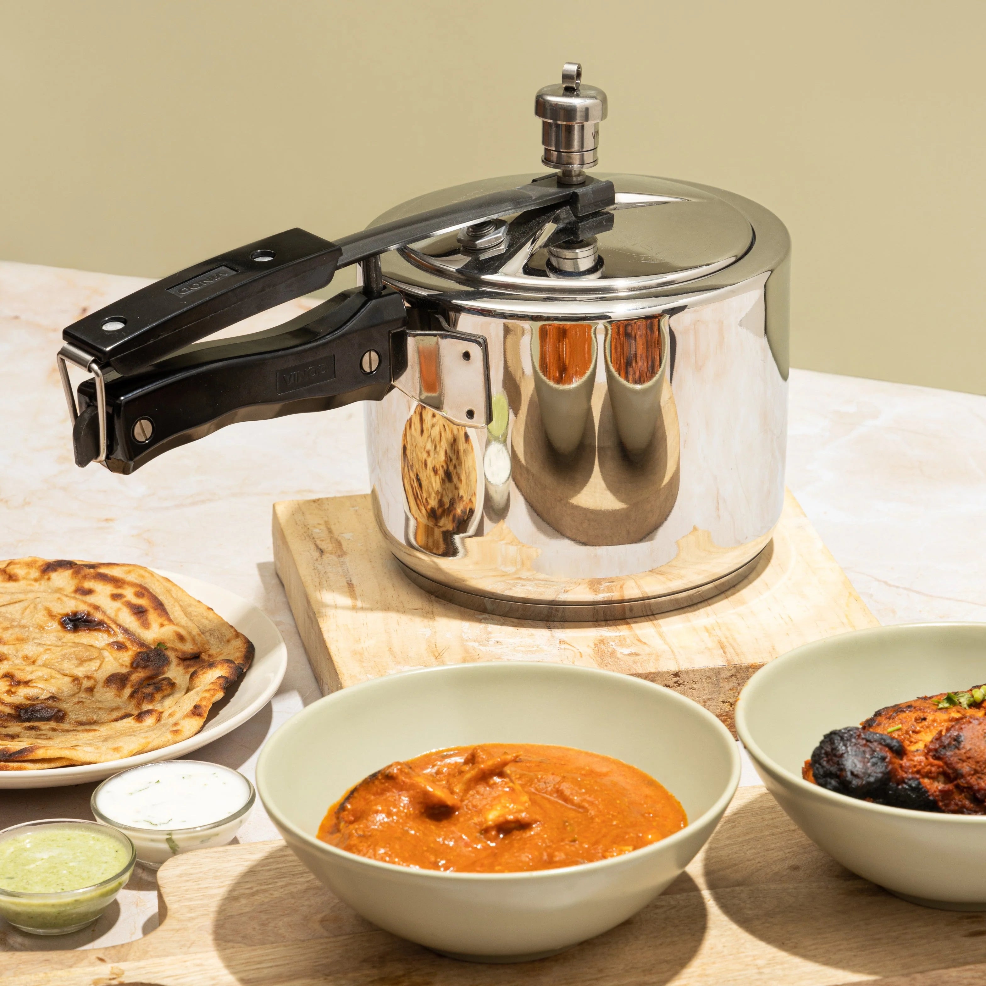 Vinod Stainless Steel Inner Lid Pressure Cooker – Induction Compatible | 2L to 7L