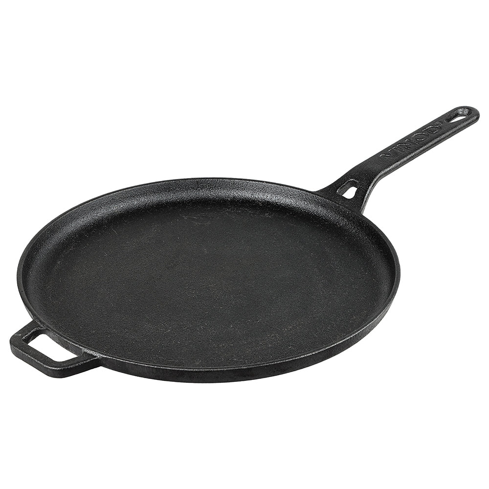 Vinod Legacy Pre-Seasoned Cast Iron Dosa Tawa 28 cm On White Backgroud