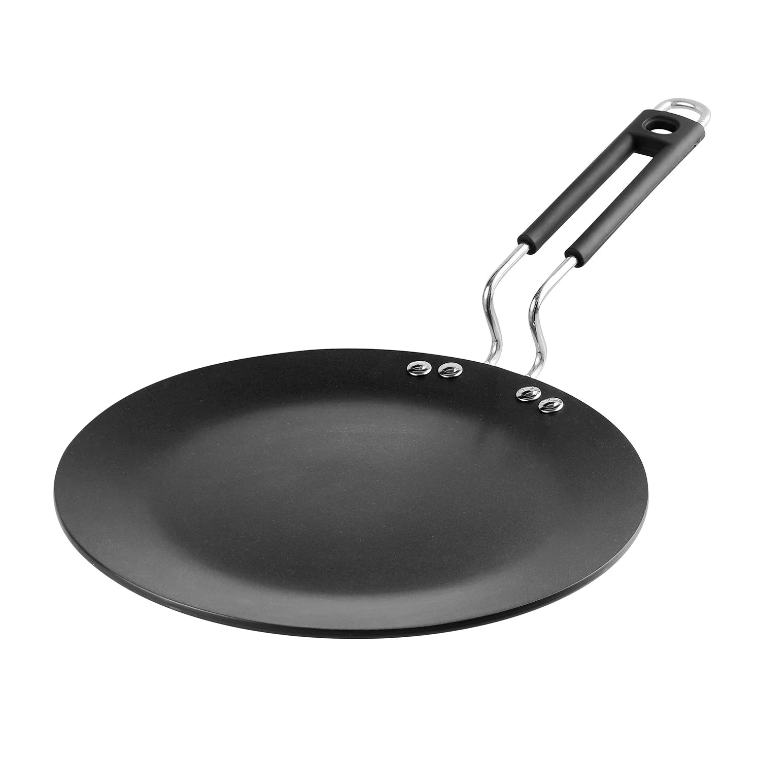Vinod HANOS Concave Tawa 26.5 cm – Induction & Gas Compatible Hard Anodised Non-Stick