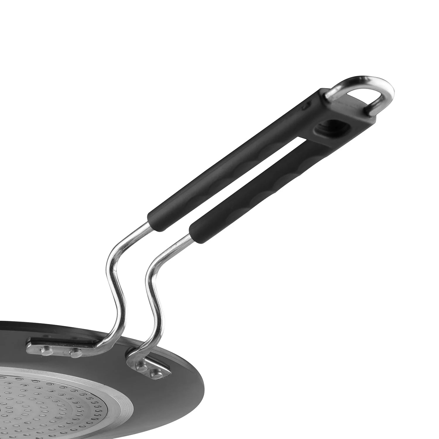 Vinod HANOS Concave Tawa 26.5 cm – Induction & Gas Compatible Hard Anodised Non-Stick