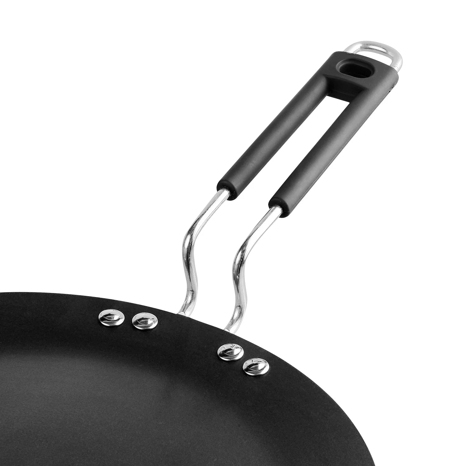 Vinod HANOS Concave Tawa 26.5 cm – Induction & Gas Compatible Hard Anodised Non-Stick