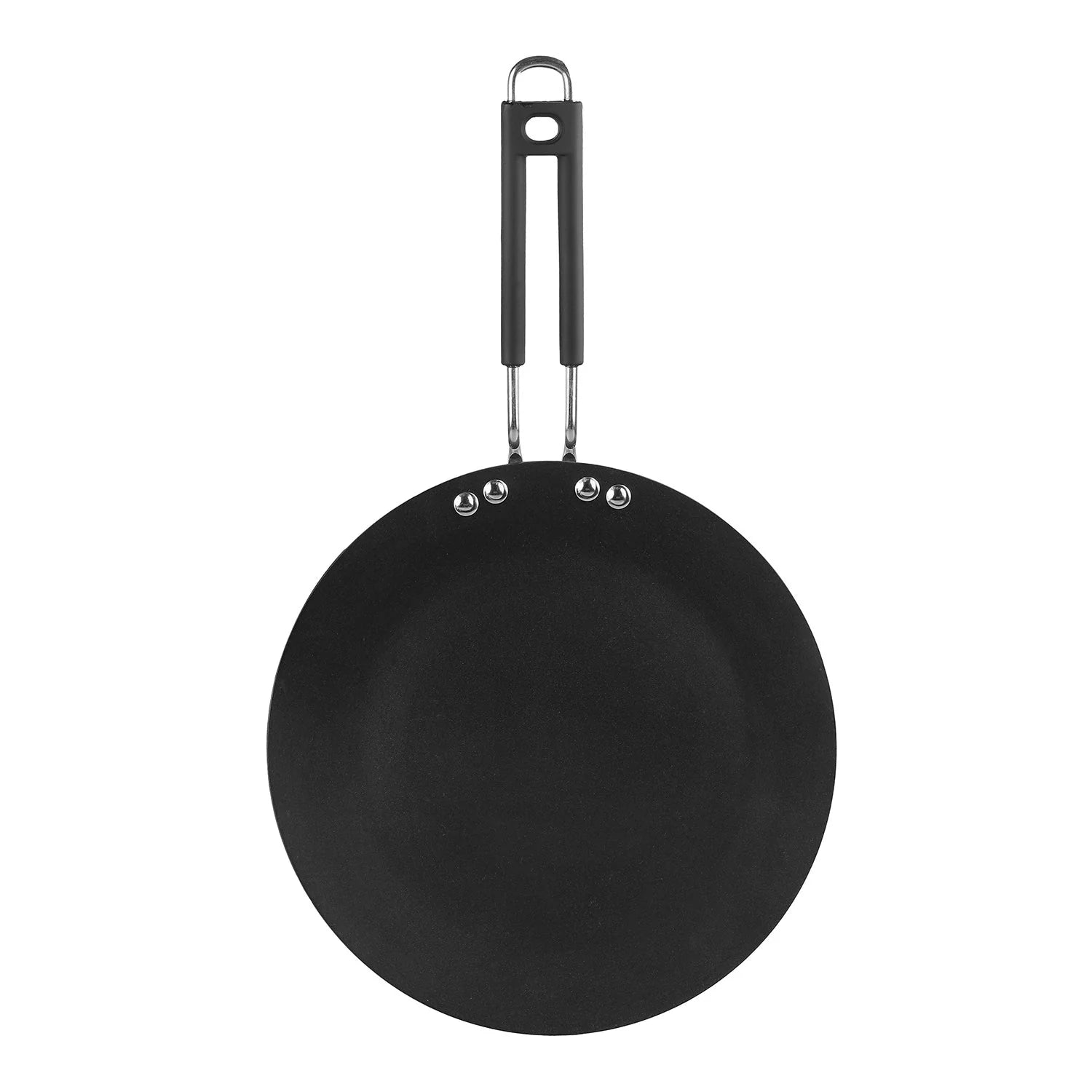 Vinod HANOS Concave Tawa 26.5 cm – Induction & Gas Compatible Hard Anodised Non-Stick