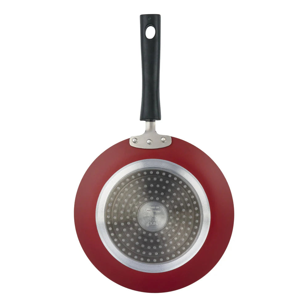 Vinod Concave 24cm Tawa with metalic Red Bottom with Vinod Branding